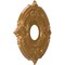 Ekena Millwork Attica PVC Medallion (Canopies up to 5"), 13"OD x 3 1/2"ID x 3/4"P, Metallic Vintage Gold CMP13ATDVG - alternate 5